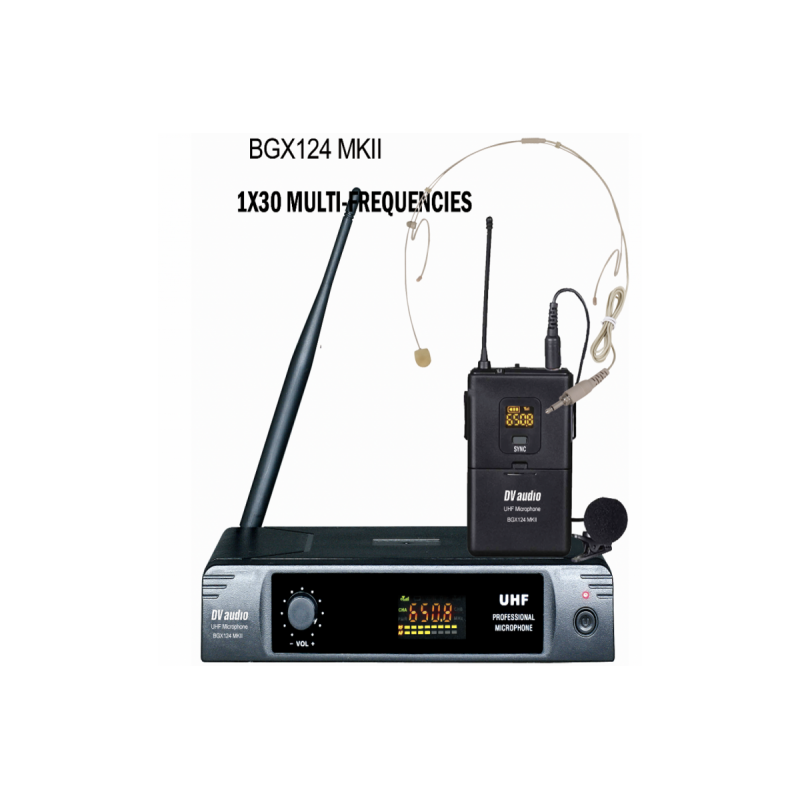 Радиосистема DV audio BGX-124 MKII с петличным микрофоном