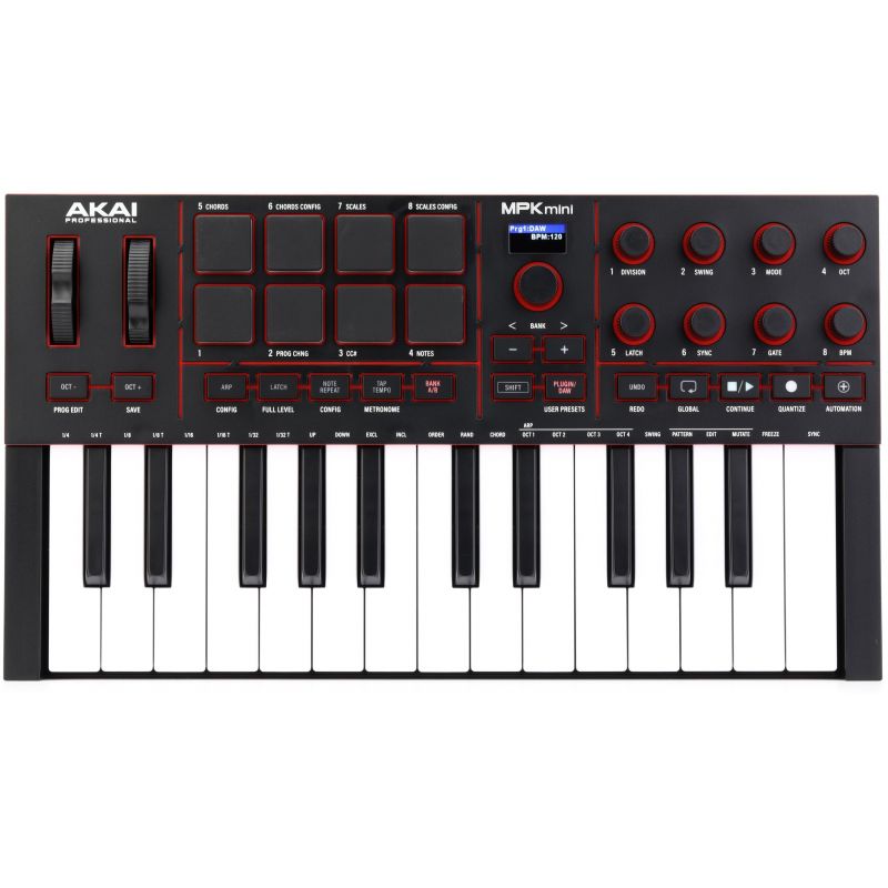 MIDI клавиатура AKAI MPK mini 4 Black