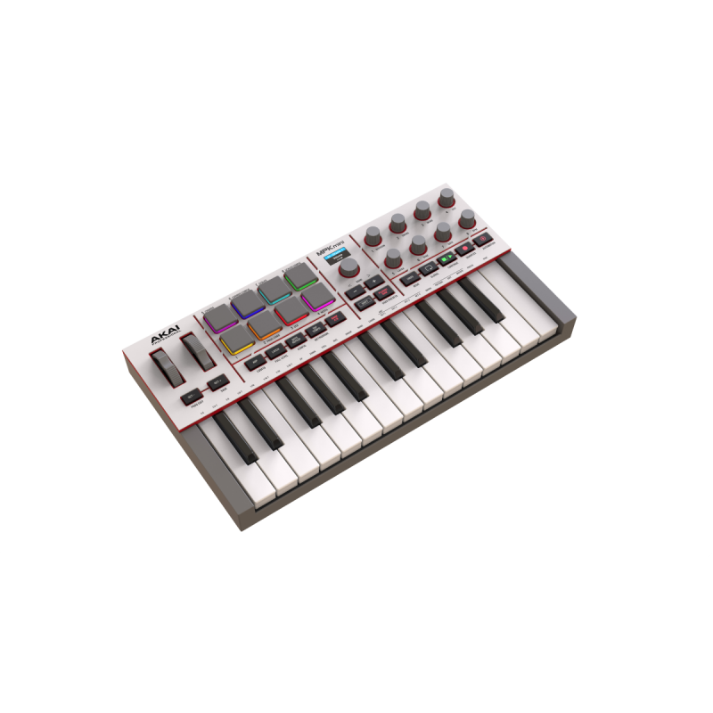 ◁ MIDI клавиатура AKAI MPK mini 4 White • лучшая цена • купить в