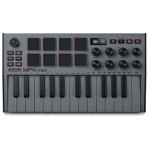 MIDI клавиатура AKAI MPK Mini MK3 Grey