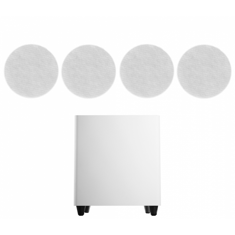 Акустичний комплект SKY SOUND SUBT-10W/FLC-5 (2*40Вт) WHITE