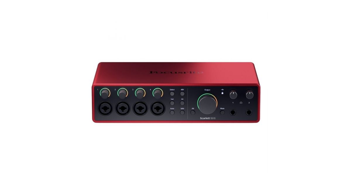 ◁ Аудиоинтерфейс FOCUSRITE Scarlett 18i16 4th Gen • лучшая цена