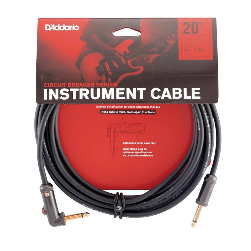 Кабель інструментальний D'ADDARIO PW-AGLRA-20 Curcuit Breaker Latching Switch (6m)
