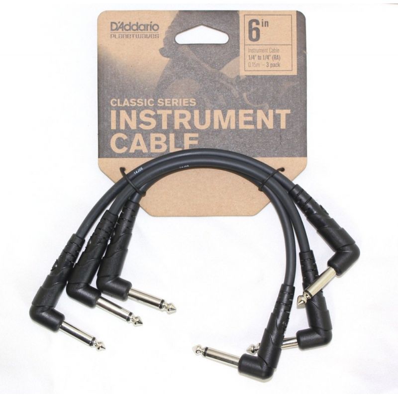  Кабель инструментальный D'ADDARIO PW-CGTP-305 Classic Series Patch Cable (3-pack)
