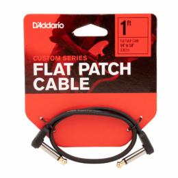 Кабель інструментальний D'ADDARIO PW-FPRR-01 Custom Series Flat Patch Cable (30cm)