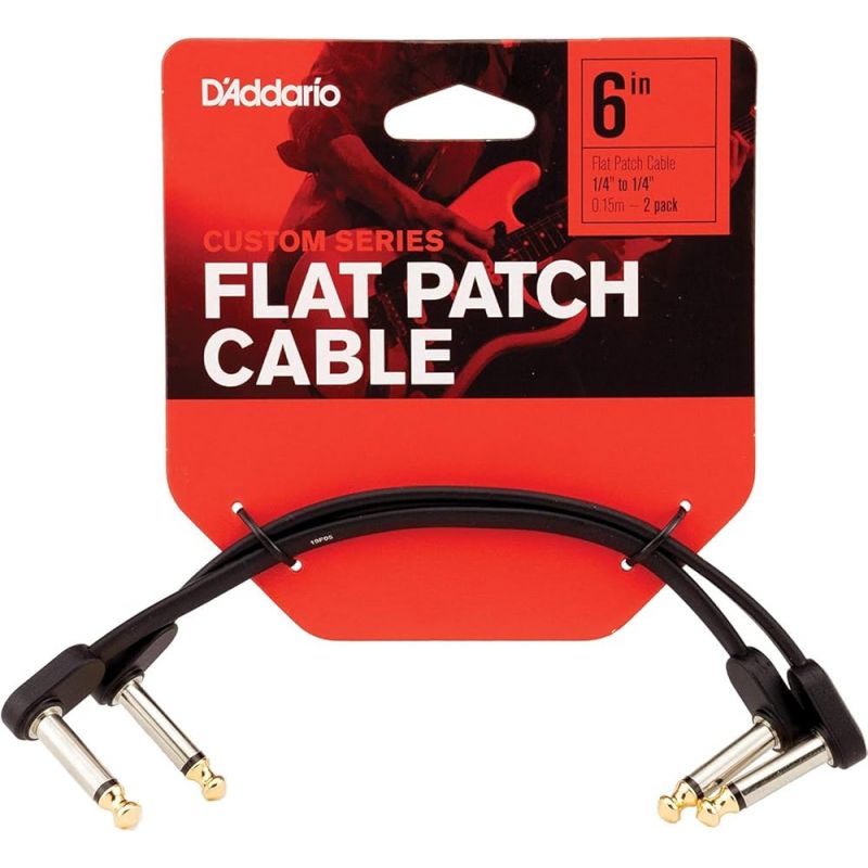 Кабель інструментальний D'ADDARIO PW-FPRR-206 Custom Series Flat Patch Cables (15cm)