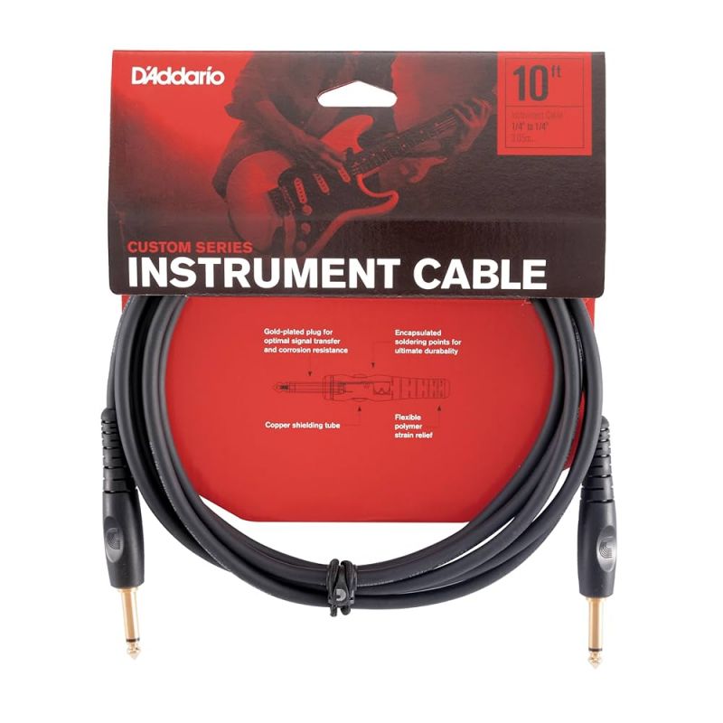  Кабель инструментальный D'ADDARIO PW-G-10 Custom Series Instrument Cable (3m)