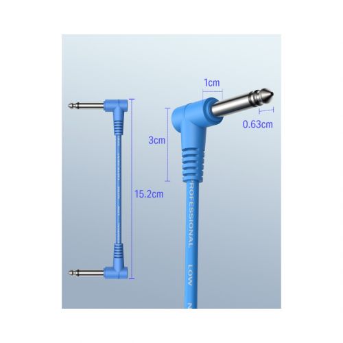  Кабель Donner Music 6 Inch Guitar Patch Cable Colored cable 6-Pack EC2009