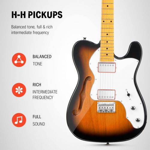 Комплект для електрогітари Donner Music DJC-1000S Sunburst Electric Guitar EC1407