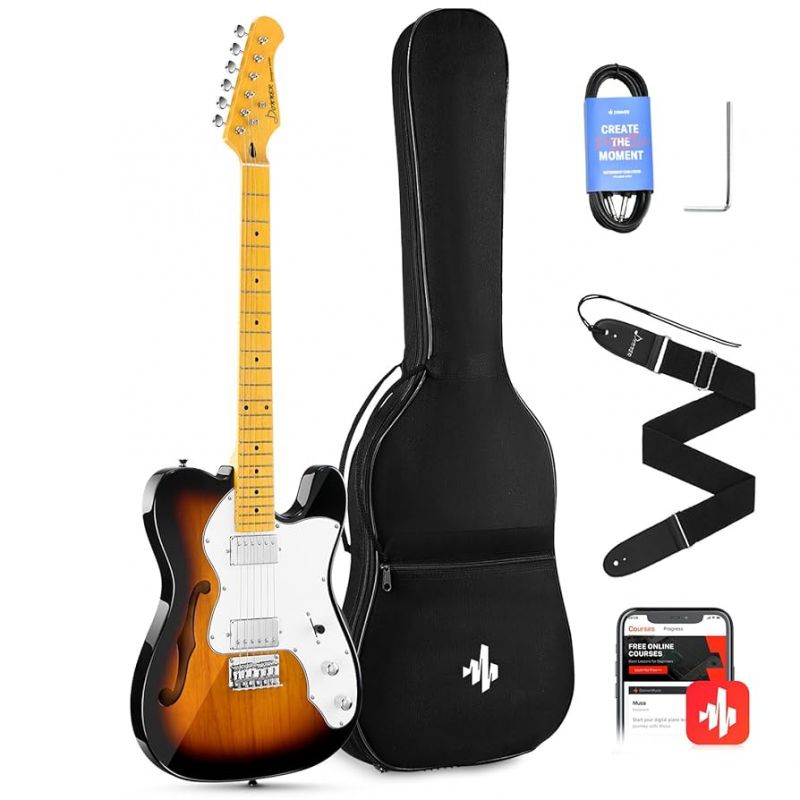 Комплект для електрогітари Donner Music DJC-1000S Sunburst Electric Guitar EC1407