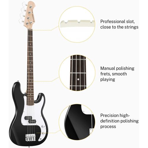 Комплект для бас-гітари Donner Music DPB-510 Electric Bass Guitar Black EC1228