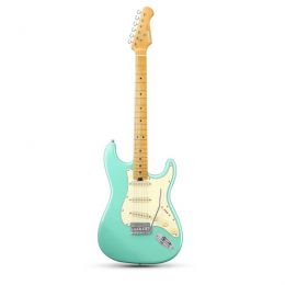 Электрогитара Donner Music DST-600 Electric Guitar-surf green EC6801