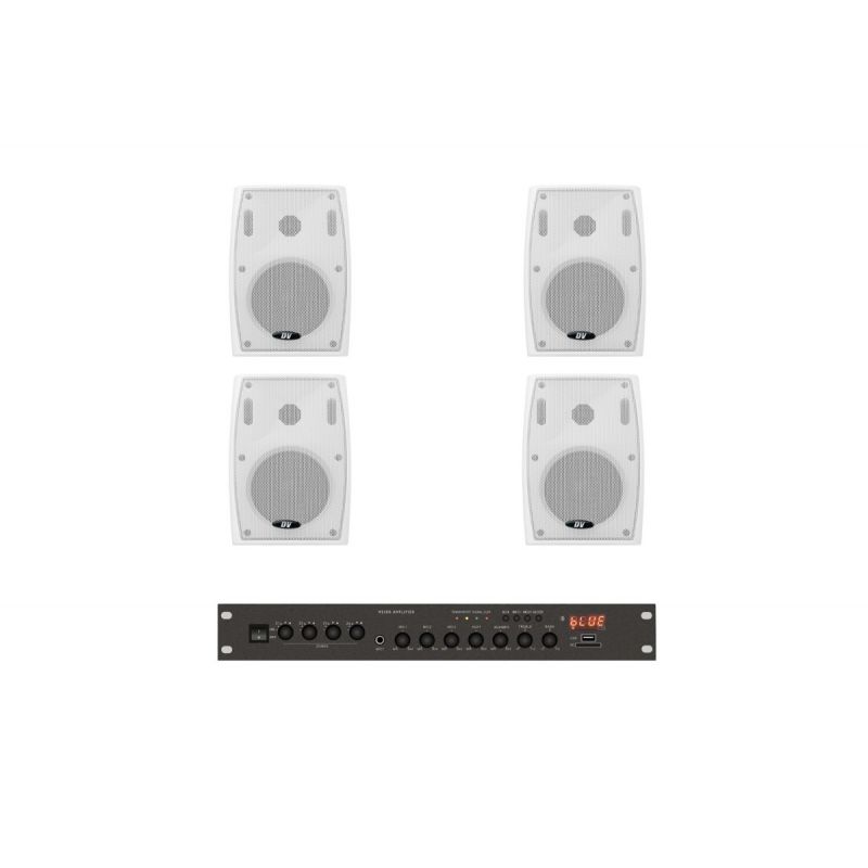 Комплект звука DV audio LA1004PB4W для помещения до 120м.кв.