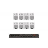 Комплект звука DV audio LA1008CON1W для помещения до 160м.кв.