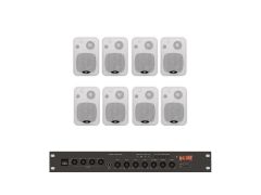 Комплект звука DV audio LA1008CON1W для помещения до 160м.кв.