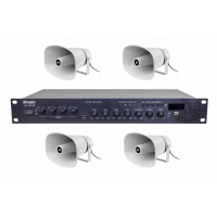 Комплект звука DV audio LA1204HS30 для зоны оповещения до 1200 м.кв.