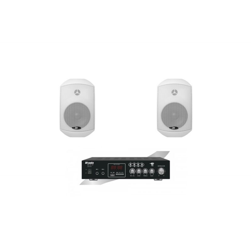 Система фонового звука  DV audio MA302MS5W для помещения до 40м.кв. (комплект для фоновой музыки)