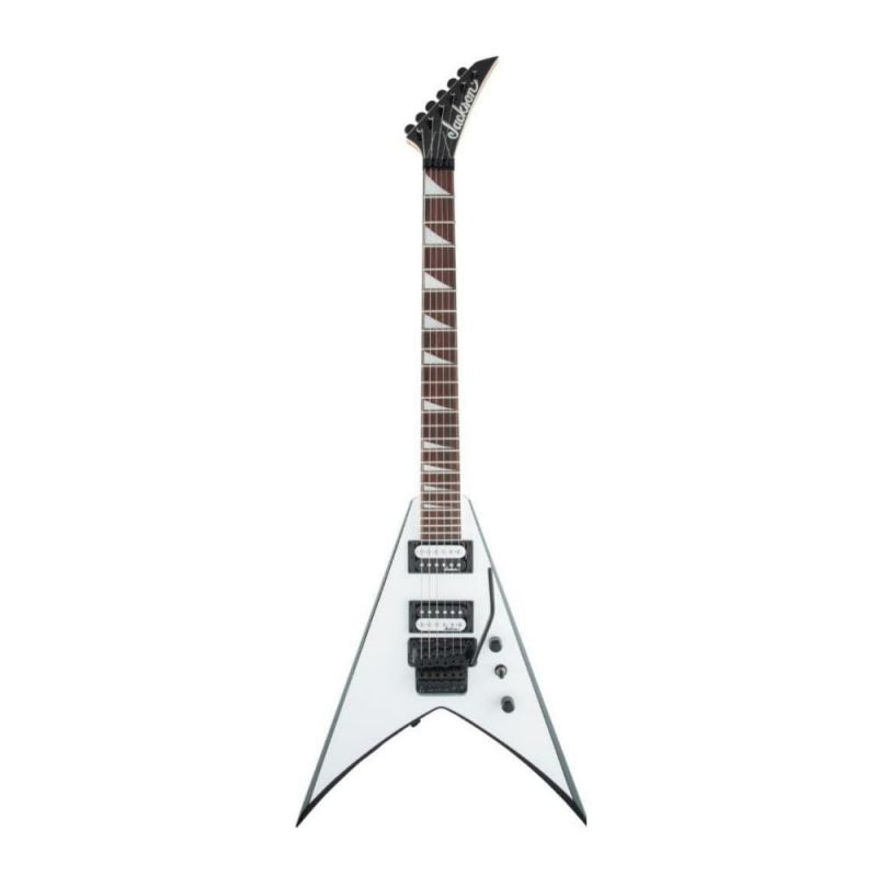 Электрогитара JACKSON JS32 KING V WHITE WITH BLACK BEVELS