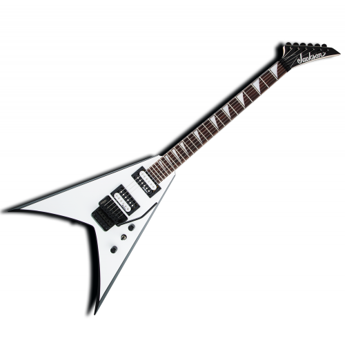 Электрогитара JACKSON JS32 KING V WHITE WITH BLACK BEVELS