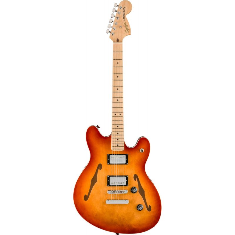 Гитара полуакустическая SQUIER AFFINITY SERIES STARCASTER DELUXE SIENNA SUNBURST
