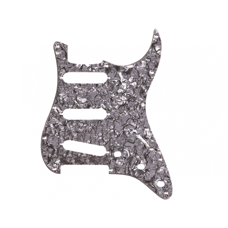Пикгард FENDER 11-HOLE MODERN-STYLE STRATOCASTER S/S/S PICKGUARDS BLACK MOTO