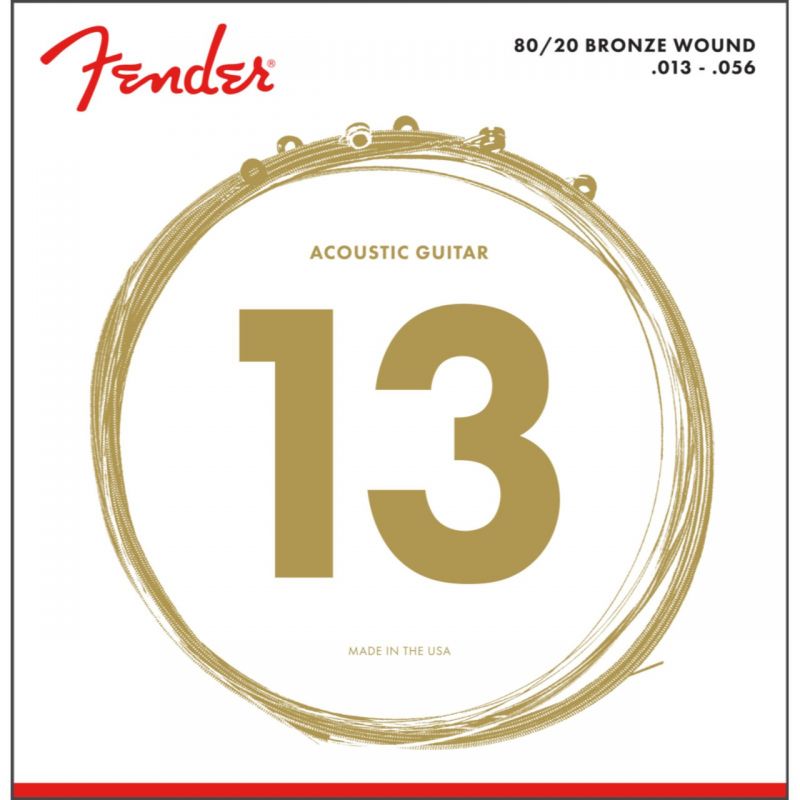 Набор струн FENDER 70M 80/20 BRONZE ACOUSTIC STRING 13-56