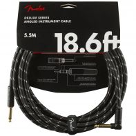 Кабель інструментальний Fender Cable Deluxe Series 18,6' Angled Black Tweed