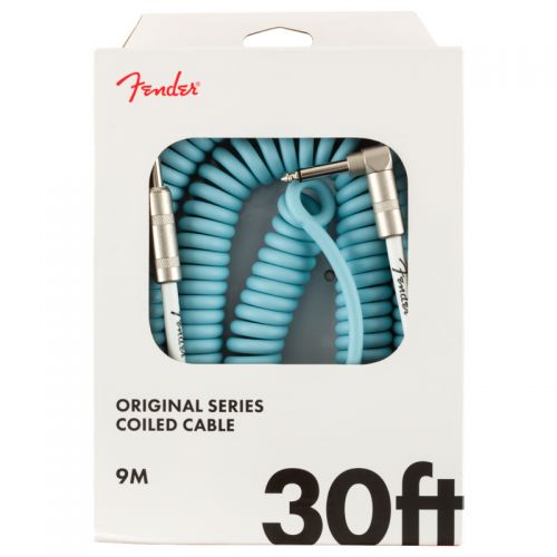  Кабель инструментальный Fender Cable Original Series 30' Coil Daphne Blue