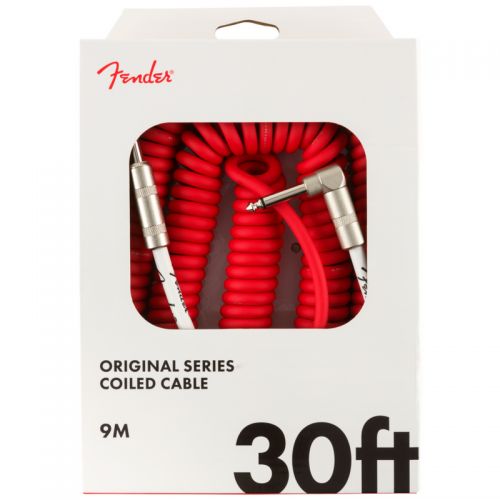  Кабель инструментальный Fender Cable Original Series 30' Coil Fiesta Red