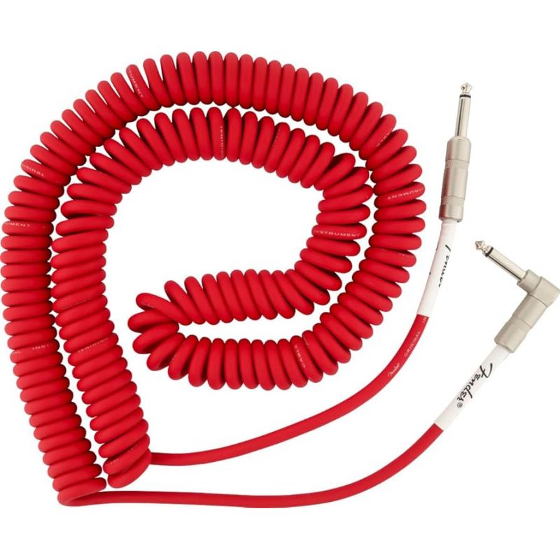  Кабель инструментальный Fender Cable Original Series 30' Coil Fiesta Red
