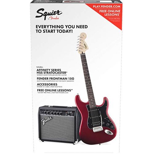 Електрогітара Fender Squier STRAT PACK CANDY APPLE RED