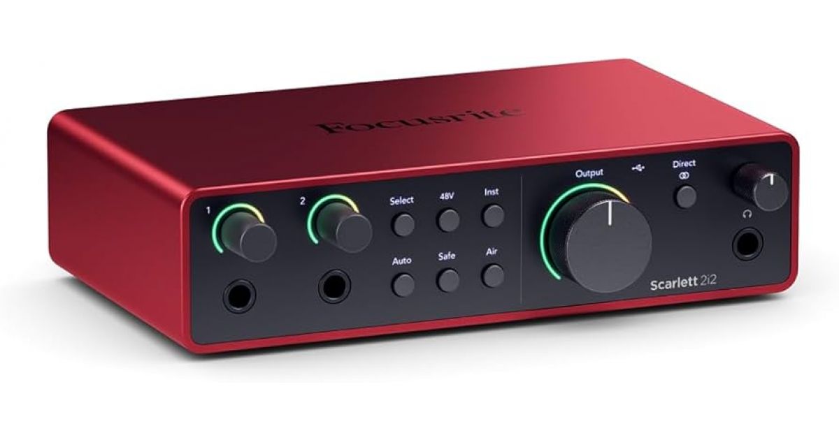 ◁ Звукова карта Focusrite Scarlett 2i2 4th Gen • краща ціна
