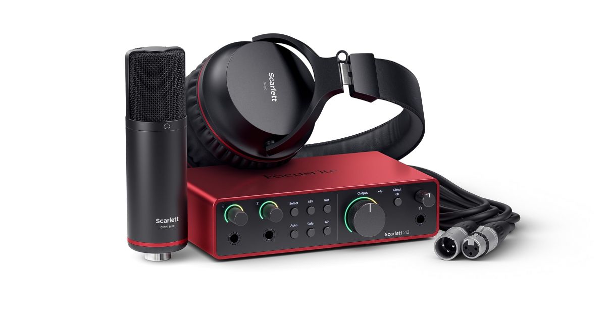 【ほぼ未使用】Focusrite Scarlett 2in2 gen4 ◁ Звуковая карта Focusrite Scarlett 2i2 Studio 4th Gen