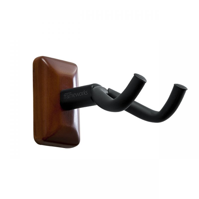 Настенный крепеж для гитары Gator Frameworks GFW-GTR-HNGRMHG Mahogany Wall Mount Guitar Hanger Настенный крепеж для гитары Gator Frameworks GFW-GTR-HNGRMHG Mahogany Wall Mount Guitar Hanger