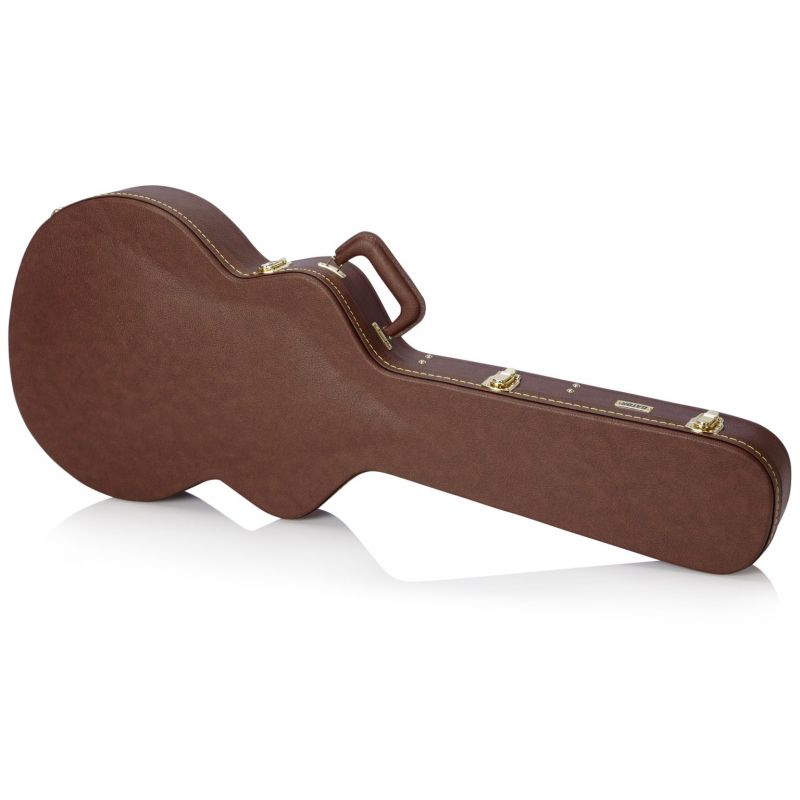 Кейс для электрогитары Gator GW-335-BROWN Semi-Hollow Guitar Deluxe Wood Case