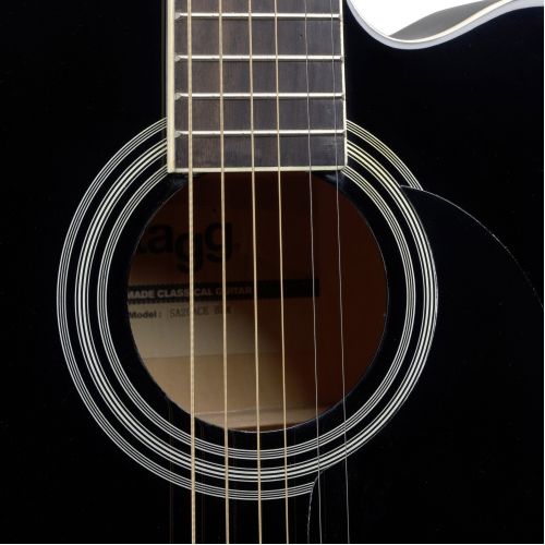 Гитара электроакустическая STAGG G SA20ACE BLK