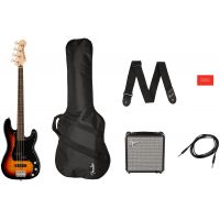 Гитарный набор с бас-гитарой SQUIER AFFINITY SERIES PRECISION BASS PJ PACK 3 COLOR SUNBURST
