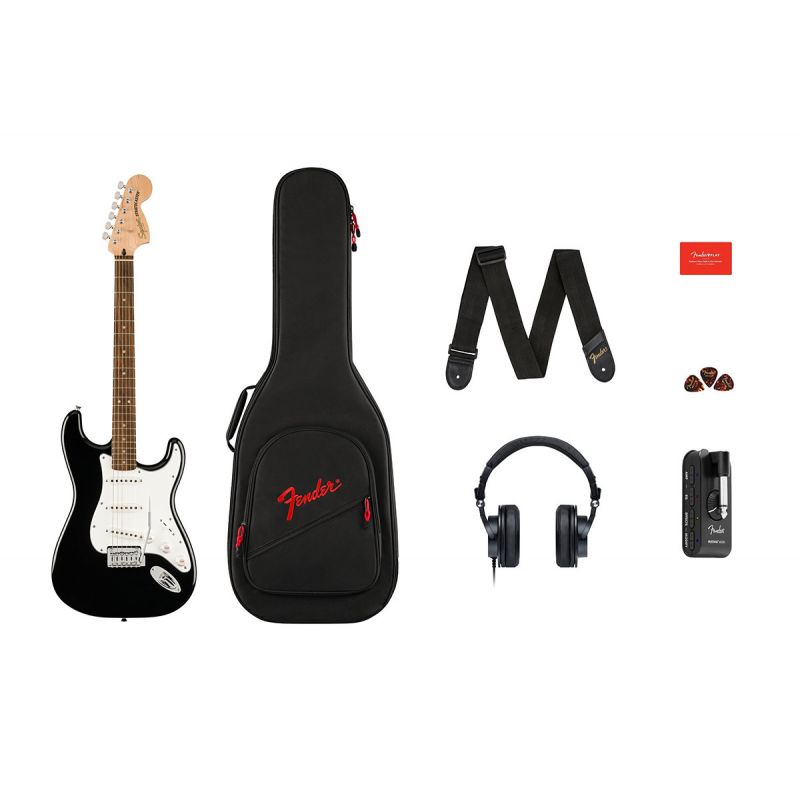 Гитарный набор с электрогитарой SQUIER AFFINITY SERIES STRATOCASTER MUSTANG MICRO PACK