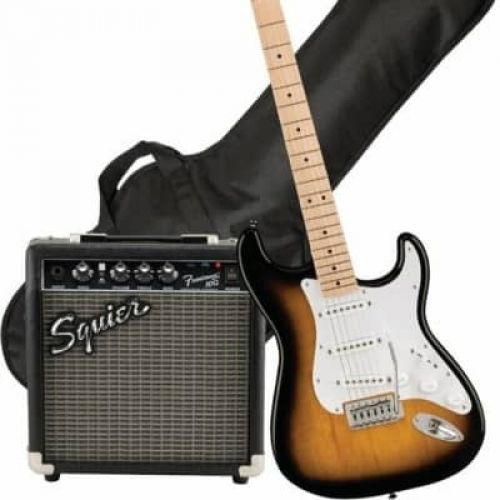 Гитарный набор с электрогитарой SQUIER SONIC STRATOCASTER PACK MN 2-COLOR SUNBURST