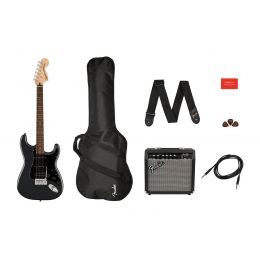 Гитарный набор  SQUIER by FENDER AFFINITY SERIES STRAT PACK HSS CHARCOAL FROST METALLIC