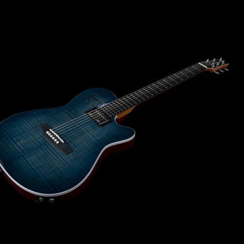 Электроакустическая гитара Godin Guitars Godin A6 Ultra Denim Blue Flame
