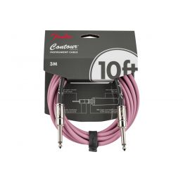 Кабель инструментальный Fender Cable Contour Series Instrument Cable 10' Burgundy Mist
