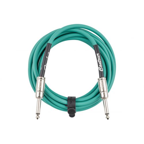 Кабель инструментальный Fender Cable Contour Series Instrument Cable 10' Sherwood Green