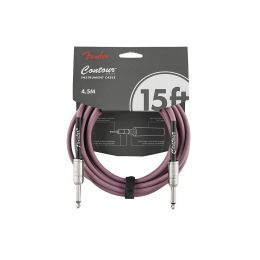 Кабель инструментальный Fender Cable Contour Series Instrument Cable 15' Burgundy Mist