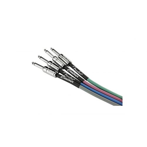 Кабель инструментальный Fender Cable Contour Series Instrument Cable 15' Burgundy Mist