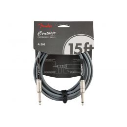 Кабель инструментальный Fender Cable Contour Series Instrument Cable 15' Inca Silver