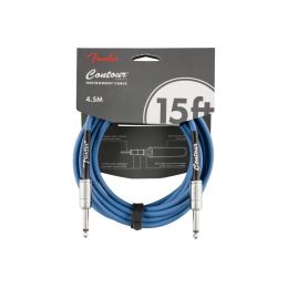 Кабель инструментальный Fender Cable Contour Series Instrument Cable 15' Lake Placid Blue