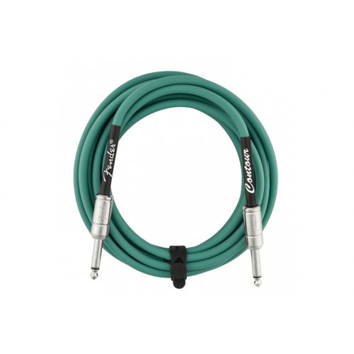 Кабель инструментальный Fender Cable Contour Series Instrument Cable 15' Sherwood Green