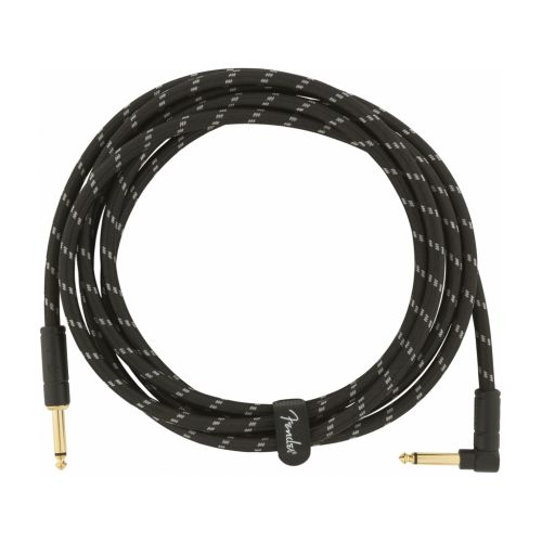  Кабель инструментальный Fender Cable Deluxe Series 10' Angled Black Tweed