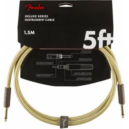  Кабель инструментальный Fender Cable Deluxe Series 5' Tweed